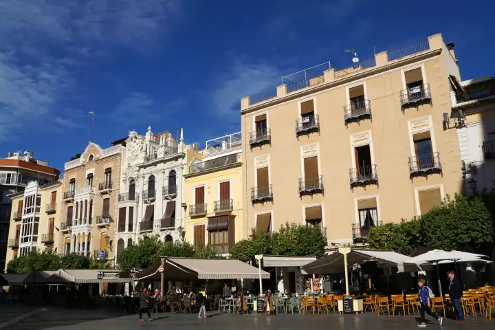 Market square in Murcia