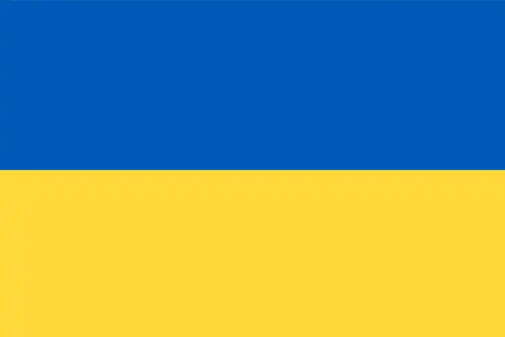 Die Flagge der Ukraine ist die offizielle Nationalflagge der Ukraine