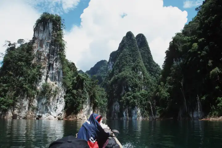 Khao Sok National Park-Thailand: Boattour on the Ratchaprabha-Reservoir