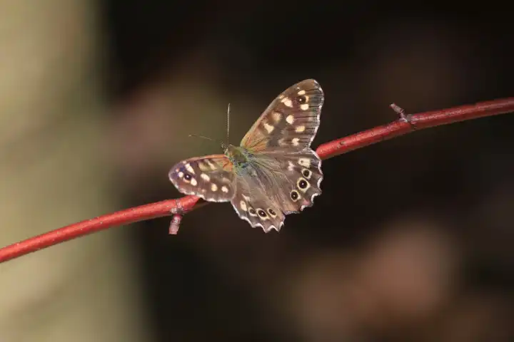 Schmetterling Waldbrettspiel (Pararge aegeria)
