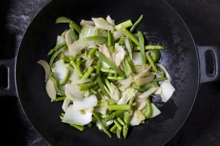 wok with vegetables