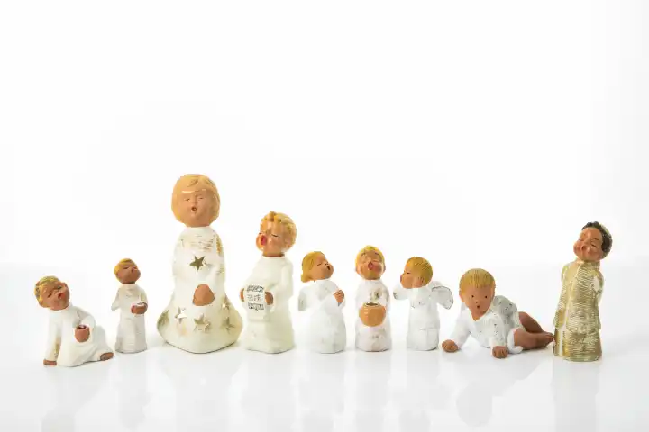 Christmas angel figures, cutouts