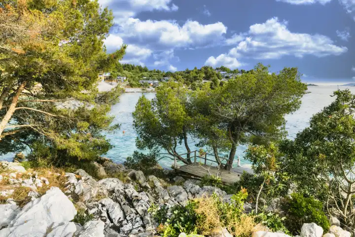 Küstenabschnitt am Mittelmeer, Dalmatien
