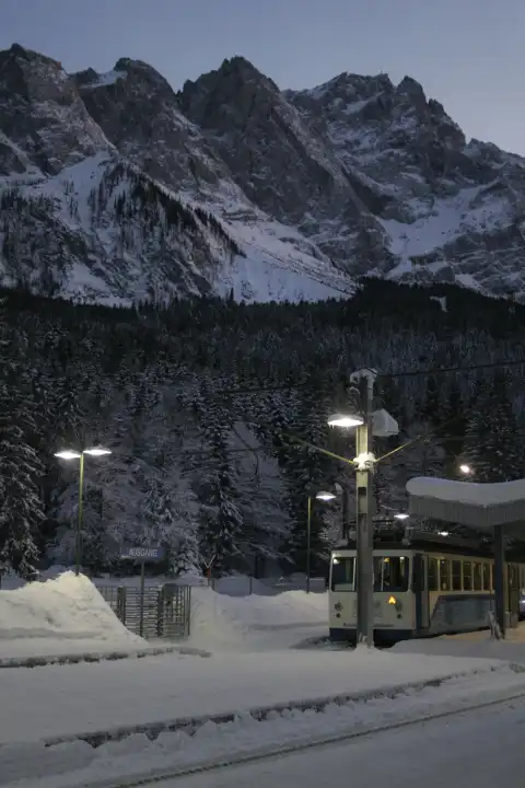 Bavarian Zugspitzbahn, Garmisch, Bavarian, Germany, Europe