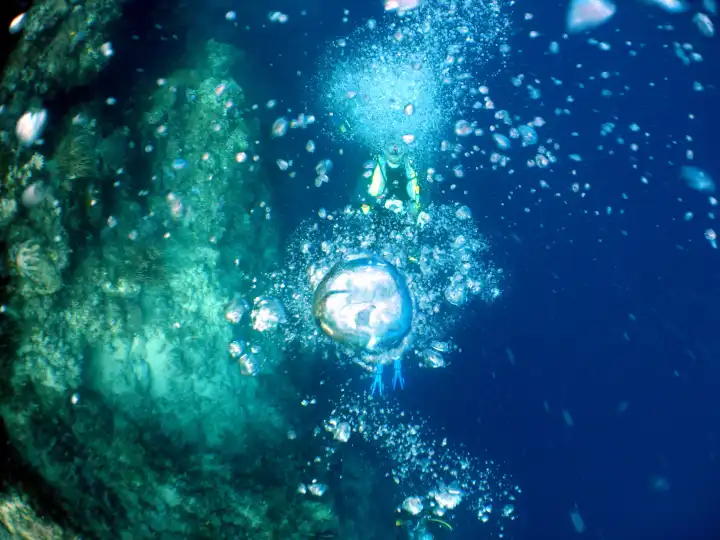 Unterwasser, Blasen