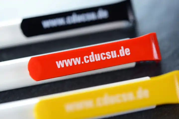 Kugelschreiber mit Schriftzug der CDU/CSU