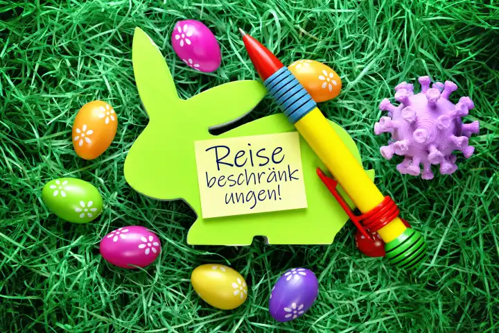 Note on Easter Bunny, covid travel restrictions