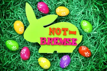 German word for emergency brake on Easter Bunny, coronavirus crisis