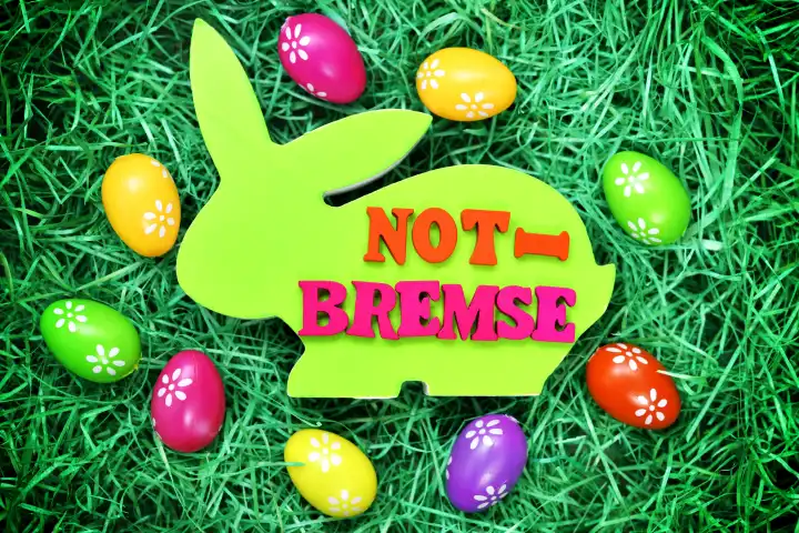 German word for emergency brake on Easter Bunny, coronavirus crisis