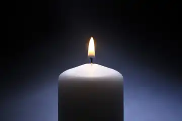 Brennende Kerze