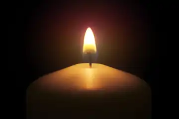Brennende Kerze