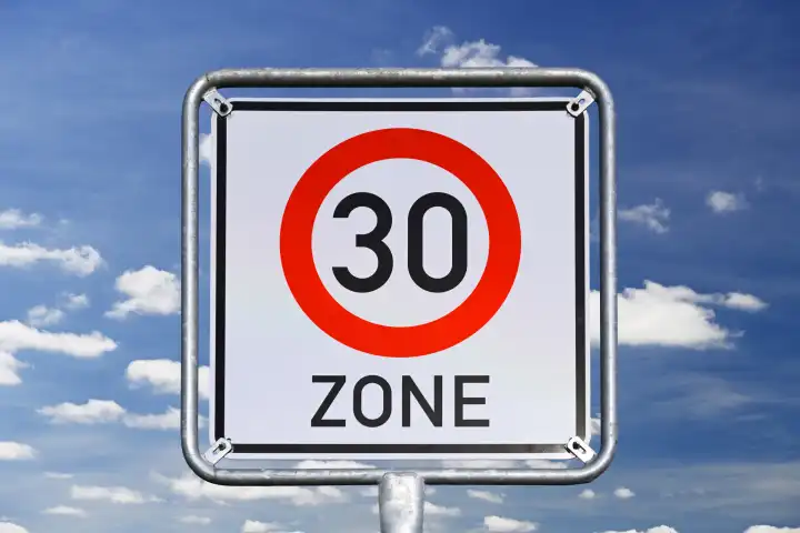 Schild Tempo-30-Zone