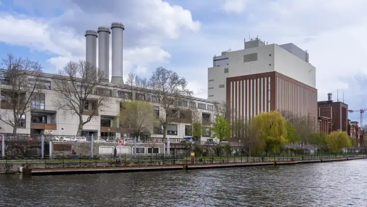 Charlottenburg cogeneration plant, Am Spreebord, Charlottenburg, Berlin, Germany