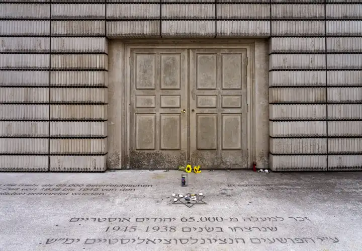 Mahnmal für die österreichischen jüdischen Opfer der Schoah, Judenplatz, Wien, Österreich