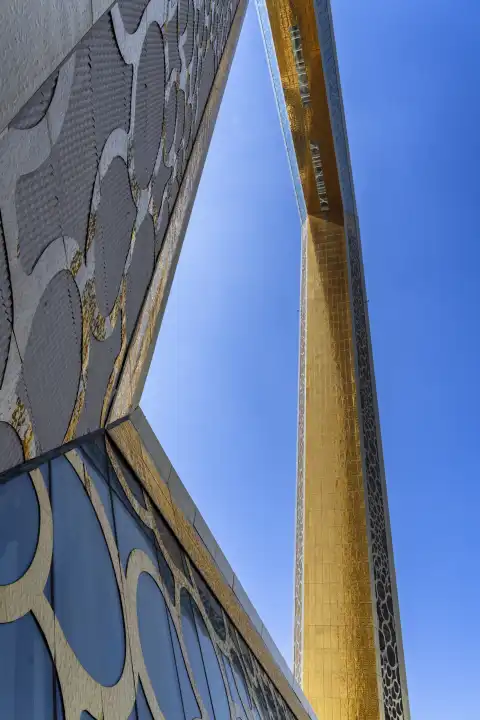 The Frame, Rahmen mit Aussichtsplattform, Dubai, Vereinigte Arabische Emirate, Naher Osten, Vorderasien