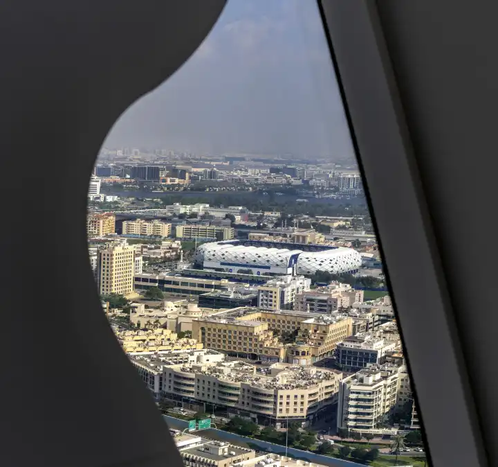 The Frame, Aussichtsplattform im oberen Stockwerk, , Dubai, Vereinigte Arabische Emirate, Naher Osten, Vorderasien