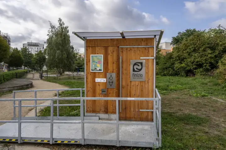 Finizo, mobile wooden toilet, Berlin, Germany