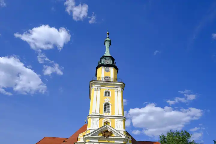 Evangelical Church of St. Sophia in Bad Carlsruhe (Pokoj), Namslau District (Namyslow), Opole Voivodeship, Upper Silesia, Poland.