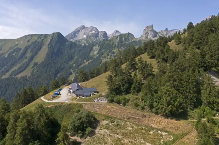 Imbiss und Alpwirtschaft Loutze, Ovronnaz, Wallis, Schweiz
