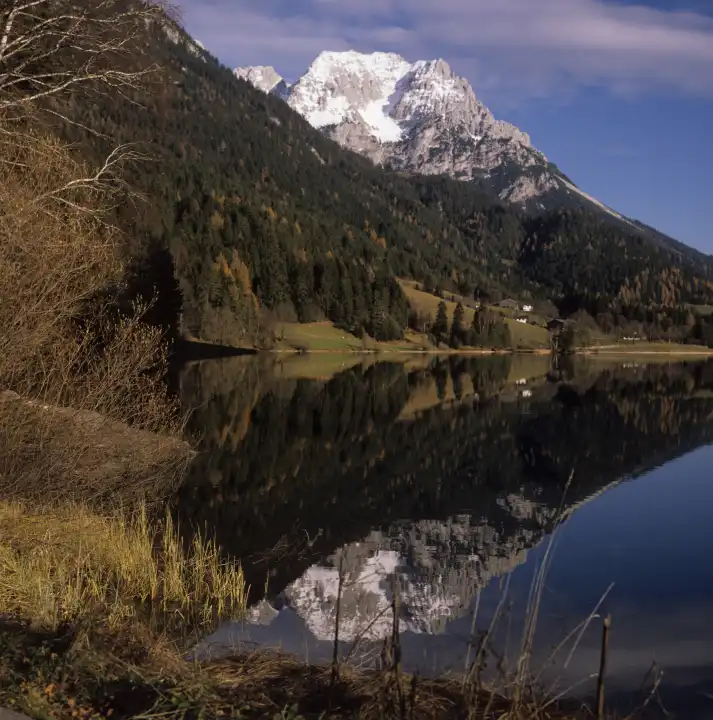 Wilder Kaiser, Hintersteiner See, Tirol, Ã–sterreich- Wild Emperor, Hintersteiner Lake, Tirol, Austria