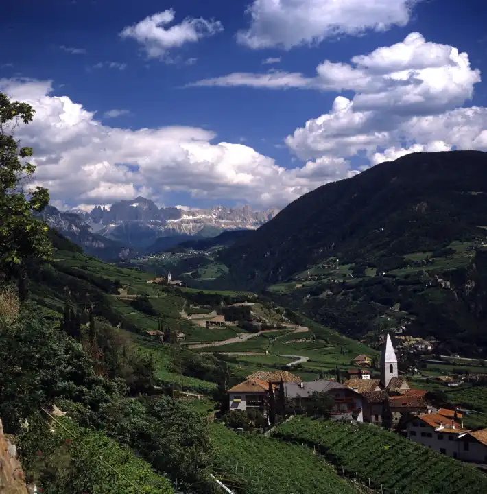 South Tirol, View on Rosengarten, Italy