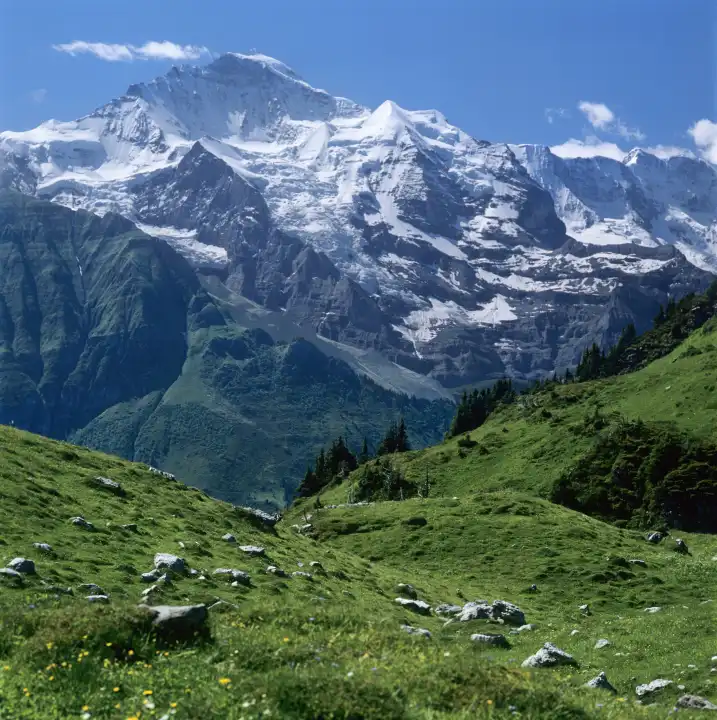 Region Eigerjungfrau, Berner Upperland, Swizzerland