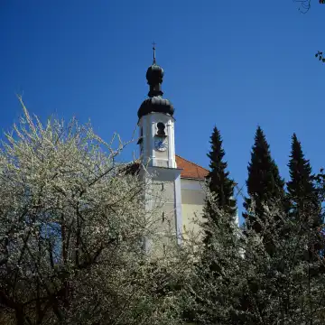 Kirche St. Johannes Breitbrunn, Bayern, Deutschland, Europa