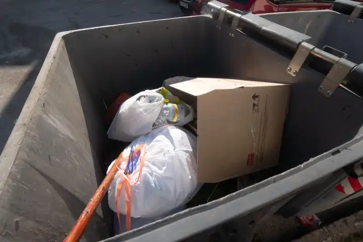 Dumpster half full