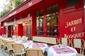 Restaurant, Montmartre, Paris, Region Île-de-France, Frankreich, Europa