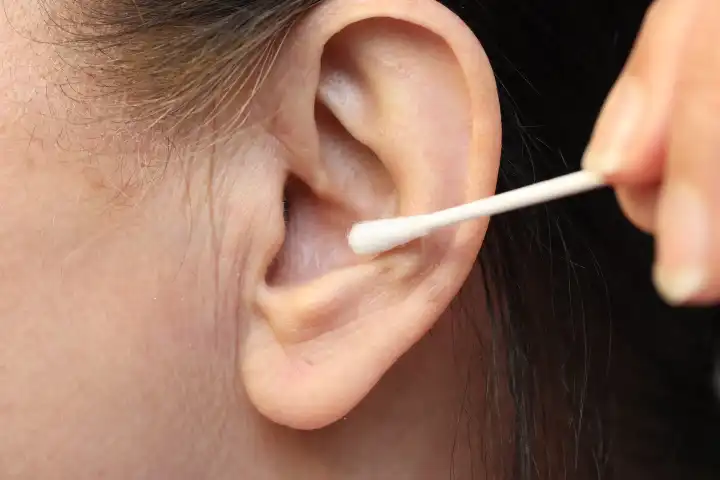 Ear care with a cotton bud