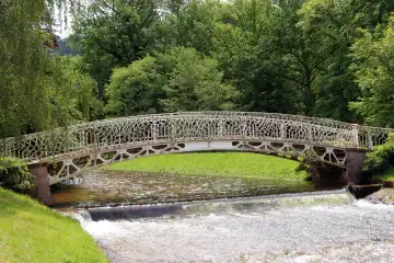 Arched bridge over the Oos in Baden-Baden