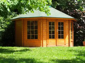Garden shed made of wood