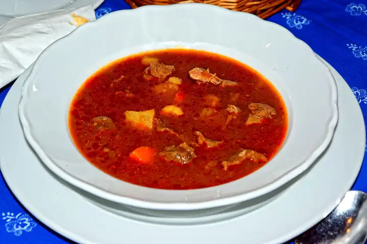 Hungarian goulash soup original