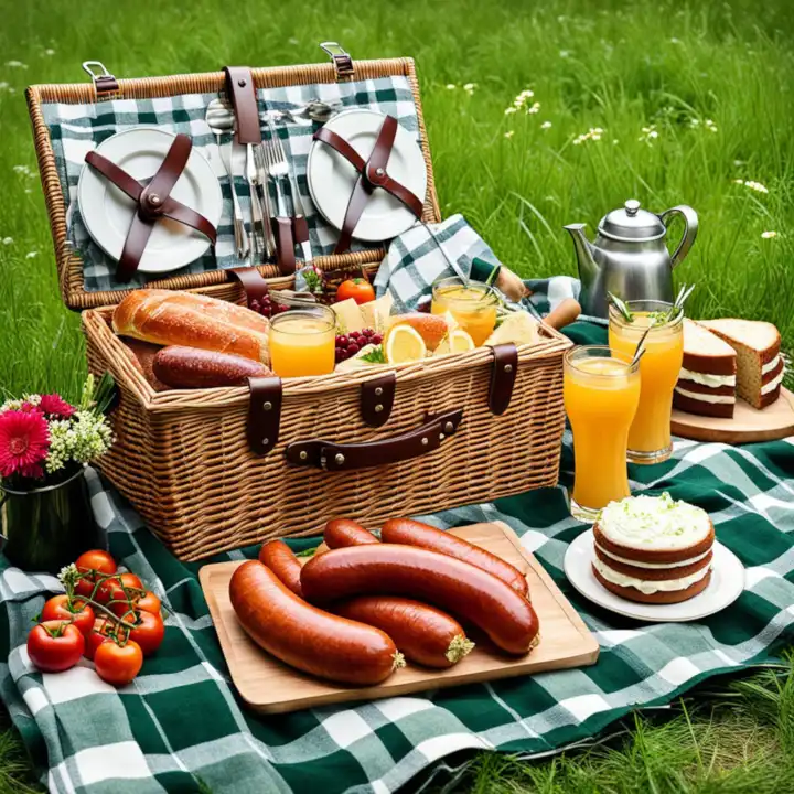 Picnic basket, generated with AI