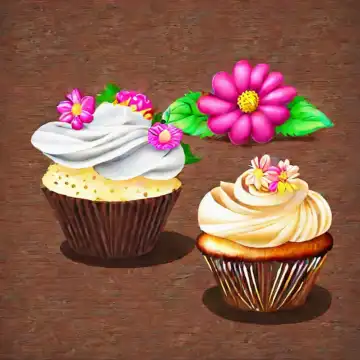 Cupcake, generated with AI