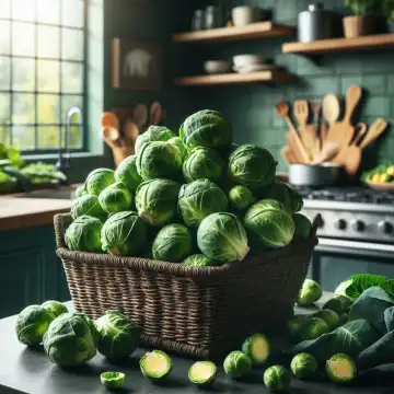 Brussels sprouts, generated with AI