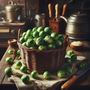 Brussels sprouts, generated with AI