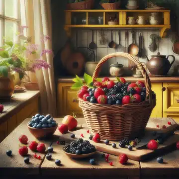 Berries, generated with AI