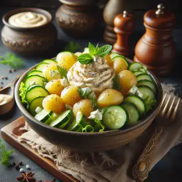 Potato salad, generated with AI