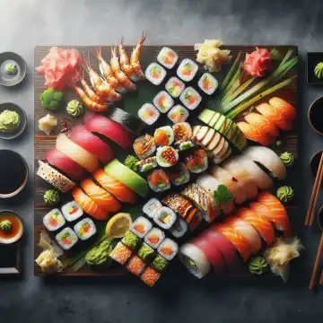 Sushi, generated with AI