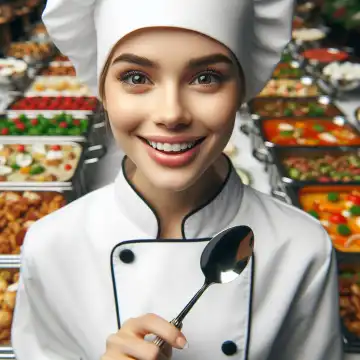 Young chef, generated with AI