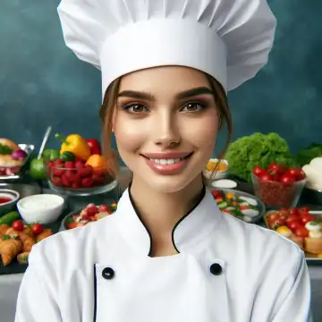 Young chef, generated with AI