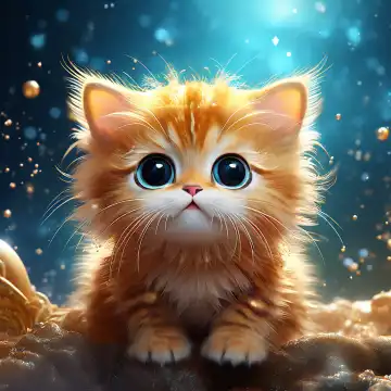 Kitten, generated with AI