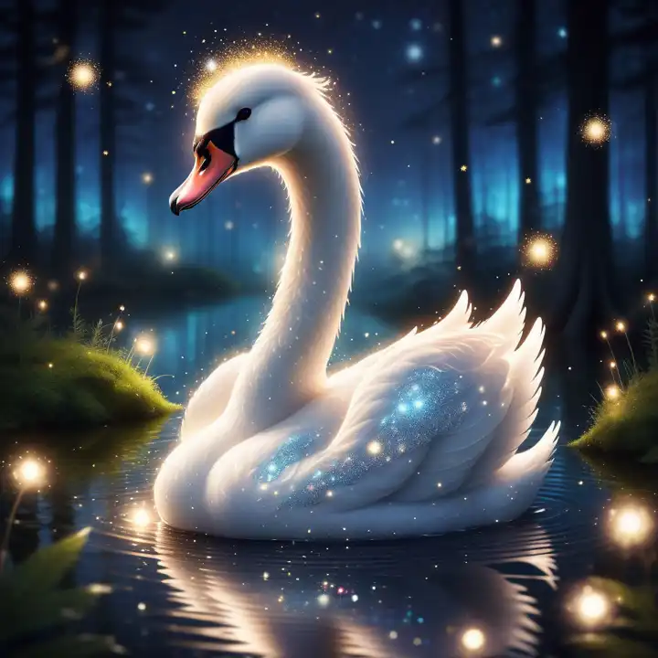 Swan, generated with AI