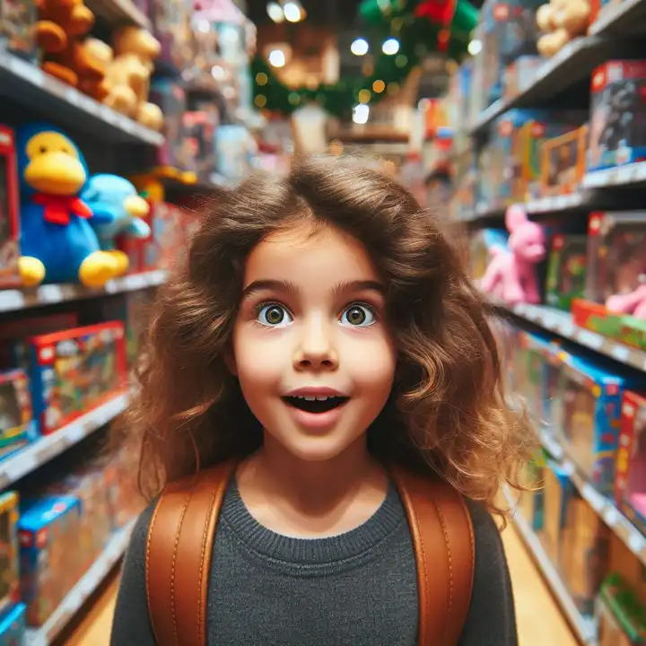 Toy store, generated with AI