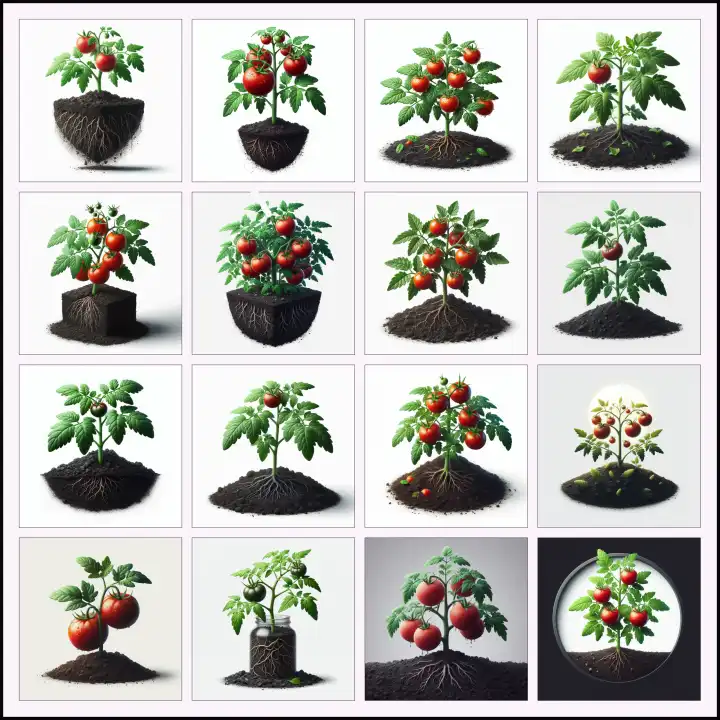 Tomatenpflanze, generiert mit KI