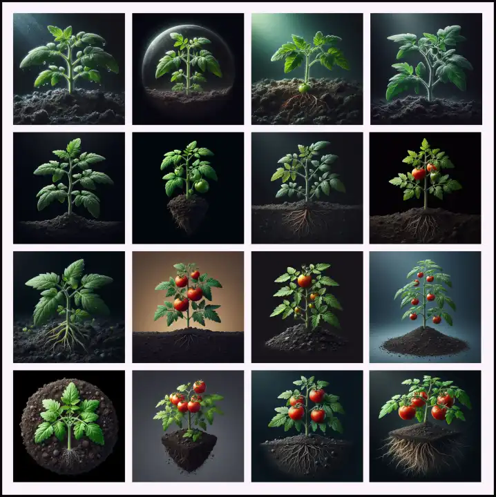 Tomato plant, generated with AI