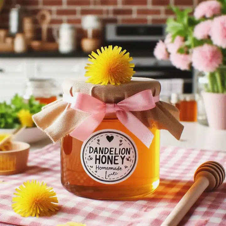 Dandelion honey, generated with AI