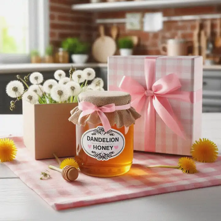 Dandelion honey, generated with AI