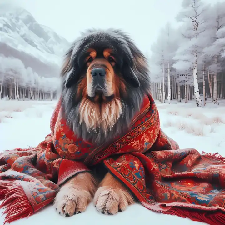 Tibetan Mastif Dog, generated with AI